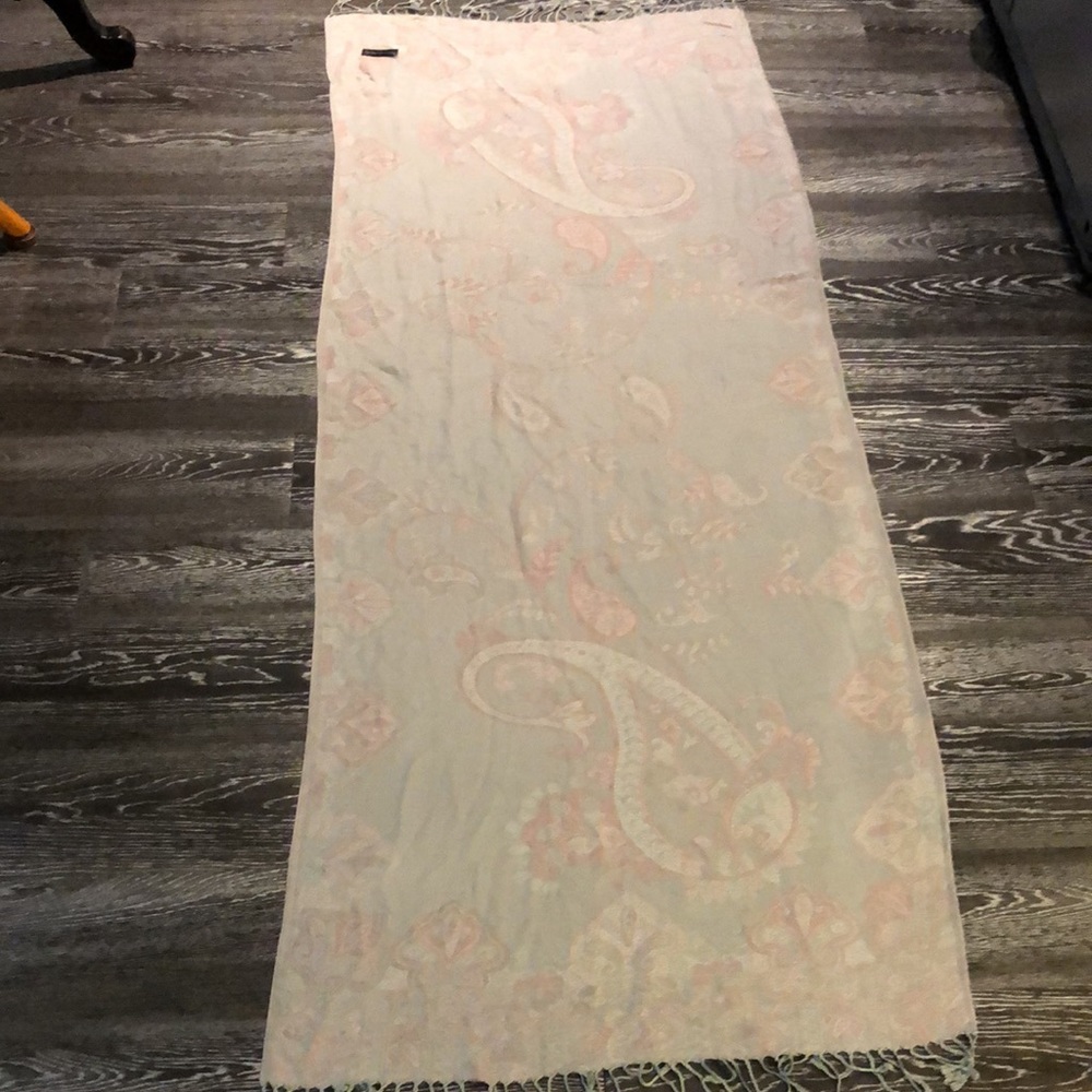 Cashmere Scarf in Pink & Grey